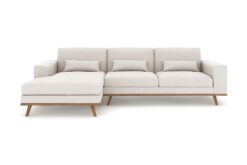 Copenhagen Chaiselong Sofa, Beige (Venstrevendt)