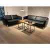 Stouby Ace sofa 2+3 pers. med sort standard læder