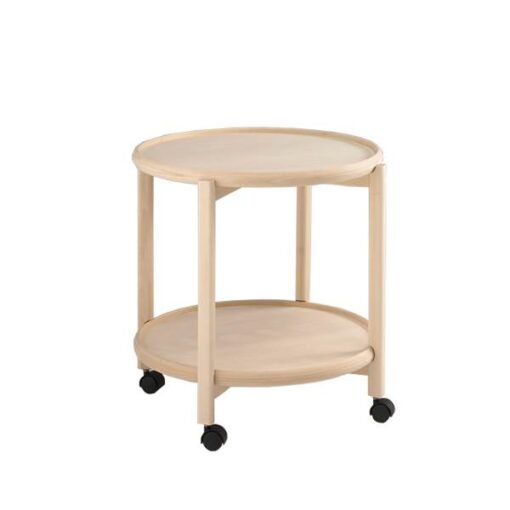 Thomsen Furniture Hudson rullebord - Bøg/Bøg - Ø55 cm