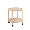 Thomsen Furniture Hudson rullebord - Bøg/Bøg - Ubehandlet bøg - Ø55 cm