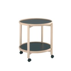 Thomsen Furniture Hudson rullebord - bøg/melamin - lakeret bøg - Ø55 cm