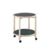Thomsen Furniture Hudson rullebord - bøg/melamin - ubehandlet bøg - Ø55 cm