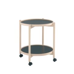 Thomsen Furniture James rullebord - bøg/melamin - ubehandlet bøg - Ø50 cm