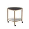 Thomsen Furniture Visit rullebord - eg/melamin - lakeret eg - 55x50x50 cm