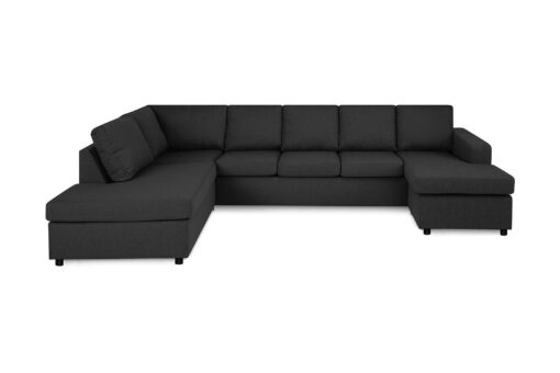 Crazy U-sofa Xxl, Antracitgrå (Venstrevendt)