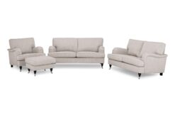 Howard Classic Sofagruppe (3+2 Pers. Sofa, Lænestol Og Puf), Beige