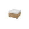 Cane-Line chester fodskammel/sofabord, natural, hynde i hvid