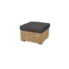 Cane-Line chester fodskammel/sofabord, natural, hynde i sort