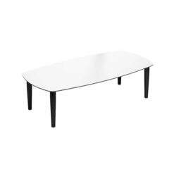 Thomsen Furniture - Katrine sofabord - Bådform - 68x128 cm - Mørkegrå stenlook