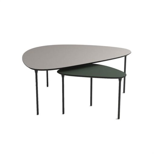 Thomsen Furniture - Katrine sofabord - Trekant - 42x67 cm - Granitgrå stenlook