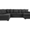 Crazy U-sofa M. Chaiselong, Mørkegrå (Venstrevendt)