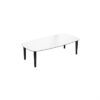 Thomsen Furniture - Katrine sofabord - Bådform - 68x128 cm - Granitgrå stenlook