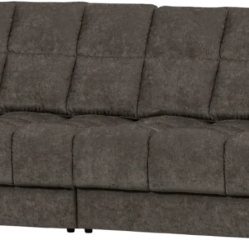 2-personers polstret stofsofa WOOOD Second Date varm grå polyester