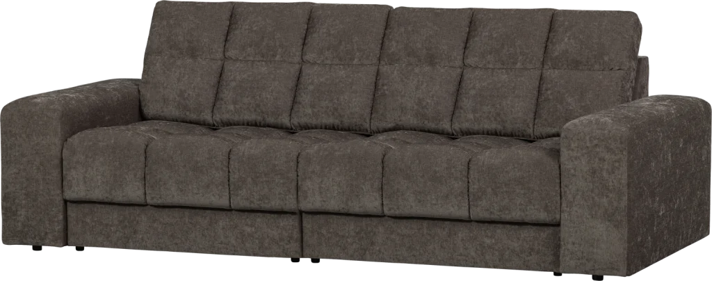 2-personers polstret stofsofa WOOOD Second Date varm grå polyester