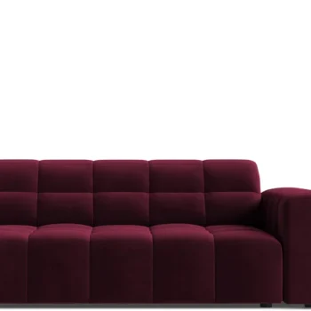 2-personers sofa Micadoni Jennifer, bordeaux velour Cleanaboo 178 cm