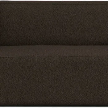 2-personers sofa Micadoni Jodie - brun bouclé, B175 x D99 x H77 cm, sorte ben