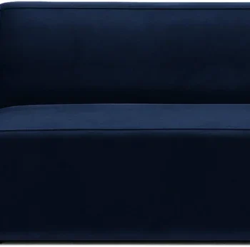 2-personers sofa Micadoni Jodie, kongeblå velour, 175 cm