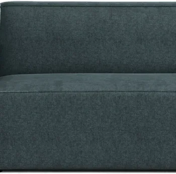 2-personers sofa Micadoni Jodie, Liberty 13 strukturstof, dyb petrol, B175 cm