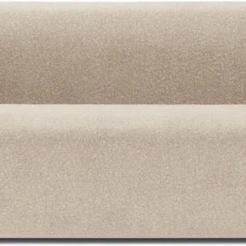 2-personers sofa Micadoni Kate, beige bouclé stof, B183 x D99 x H76 cm