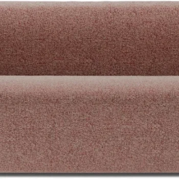 2-personers sofa Micadoni Kate, rosa meleret Puente-stof, B183 cm