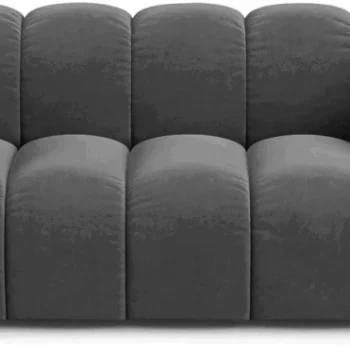 2-personers sofa Micadoni Lupine - grå velour Venus 2930, Cleanaboo, B200xD95xH70 cm