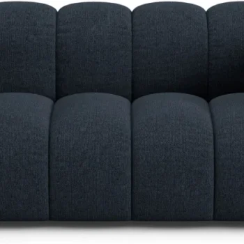2-personers sofa Micadoni Lupine - marineblå Eden chenille, B170 D95 H70 cm