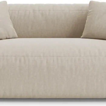 2-personers sofa Micadoni Martina, Boston Toffee lys beige strukturstof, B200