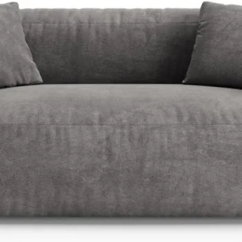 2-personers sofa Micadoni Martina, grå velour, 200 cm bred, OEKO-TEX certificeret
