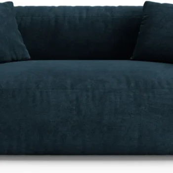 2-personers sofa Micadoni Martina, velour, dyb petrol, 200×106 cm, sædebredde 140 cm