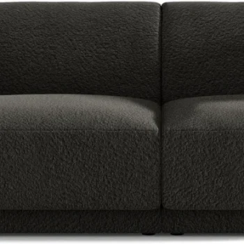 2-personers sofa Micadoni Miley, brun bouclé stof, 180x90 cm, Oeko-Tex