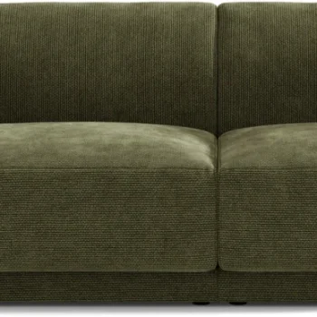 2-personers sofa Micadoni Miley chenillestof Eden 12 Olive grøn 180 cm