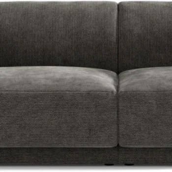 2-personers sofa Micadoni Miley grå chenille B180 cm OEKO-TEX