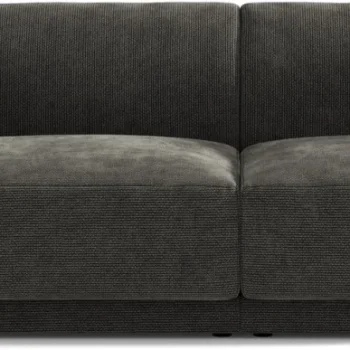 2-personers sofa Micadoni Miley, mørkegrå chenille Eden 20 Graphite, B180 D90 H70, Martindale 45.000