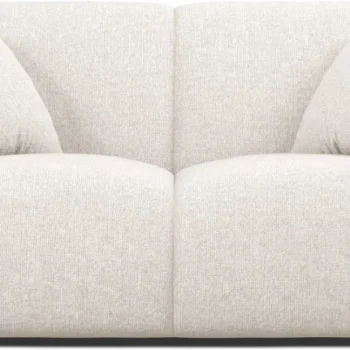 2-personers sofa Micadoni Molino, chenille Eden 2 Pearl lys beige, B170 D100 H72 cm