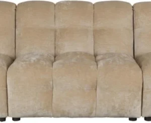 4-personers sofa Dutchbone Hackman 364 cm bred stenlysgrå polyester
