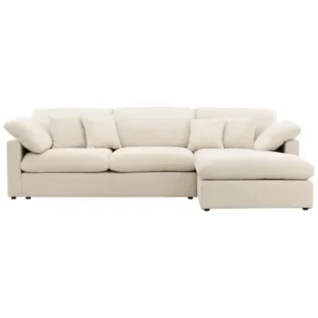 AMALFI Chaiselongsofa i polyester 297 x 107-182 cm - Beige – Selected by Lepong