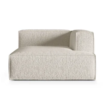 Chaiselongmodul Micadoni Nuria højre, Monet Sand bouclé beige, modulsofa