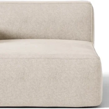 Chaiselongmodul venstrevendt Micadoni Jodie - beige Liberty strukturstof, modulsofa