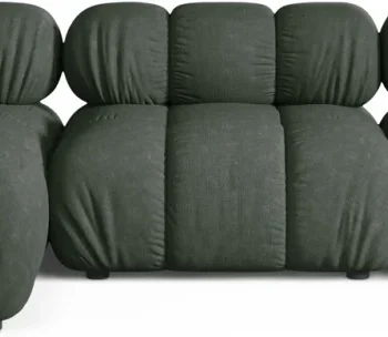 Chaiselongsofa hjørnesofa Micadoni Bellis venstrevendt mosgrøn Liberty 12 strukturstof B282xD155 cm