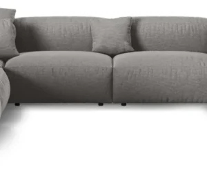Chaiselongsofa hjørnesofa Micadoni Martina venstrevendt 420x330 cm 6 pers. lys grå Boston strukturstof sædedybde 90 cm