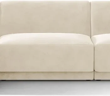 Chaiselongsofa hjørnesofa Micadoni Miley venstrevendt 255x156 cm velour lys beige Petproof Cleanaboo Easy Clean