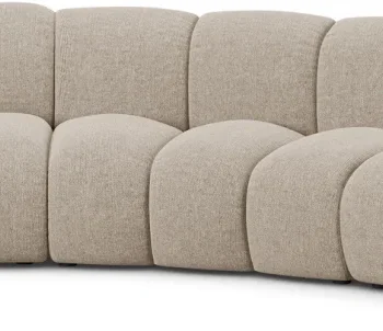 Hjørnesofa venstrevendt Micadoni Lupine chaiselongsofa 335 cm chenille mørk beige