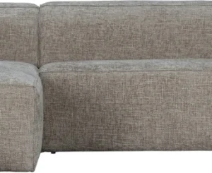 Hjørnesofa venstrevendt WOOOD Exclusive Bean lysebeige i Maribor melange-stof 305×175 cm