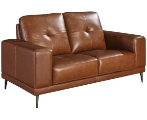Homeville Bremen 2 pers. læder brun 155x93x86cm