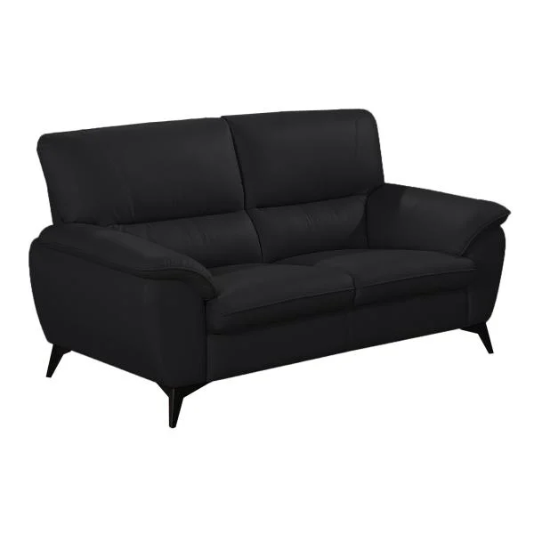 Homeville Preston 2 pers. læder sort 162x95x89cm