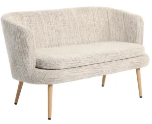 Homeville Saint Tropez stof lysebrun 137x76x77,5cm