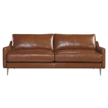 Homeville Sheffield 3 pers. læder brun 202x91x81cm