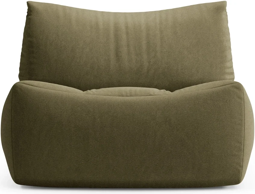 Lænestol Micadoni Tove, lys grøn Casino Forest velour, pletafvisende og slidstærk, sædebredde 83 cm, sorte ben