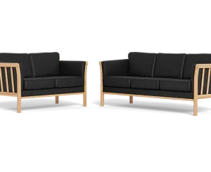 Larvik 3+2 pers. sofa - Sort