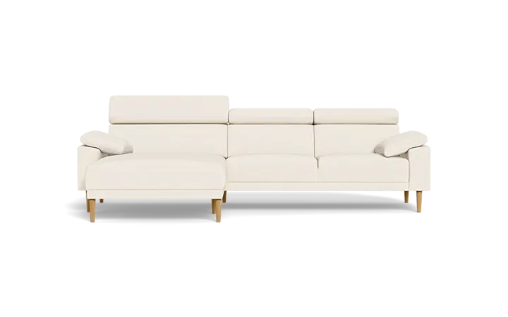 Michigan sofa med XL chaiselong - Hvid - L:294 cm